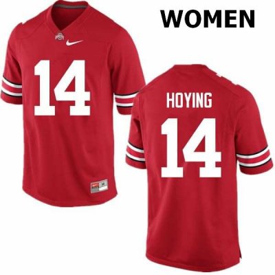 NCAA Ohio State Buckeyes Women's #14 Bobby Hoying Red Nike Football College Jersey ZIZ8545GE